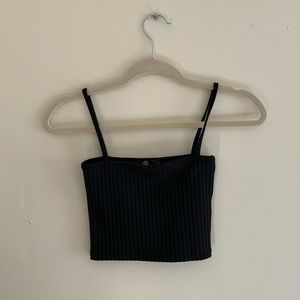 *3/$20* MISSGUIDED Black Crop Top